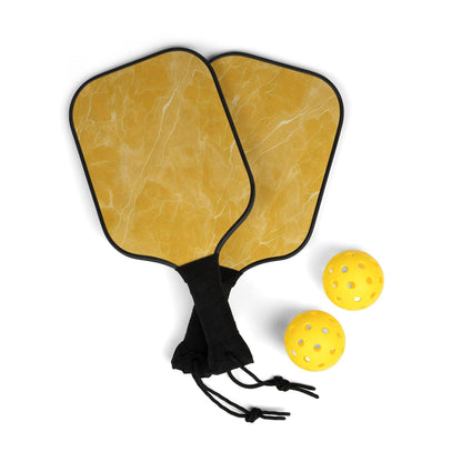 Yellow Marble Pattern - Pickleball Kit