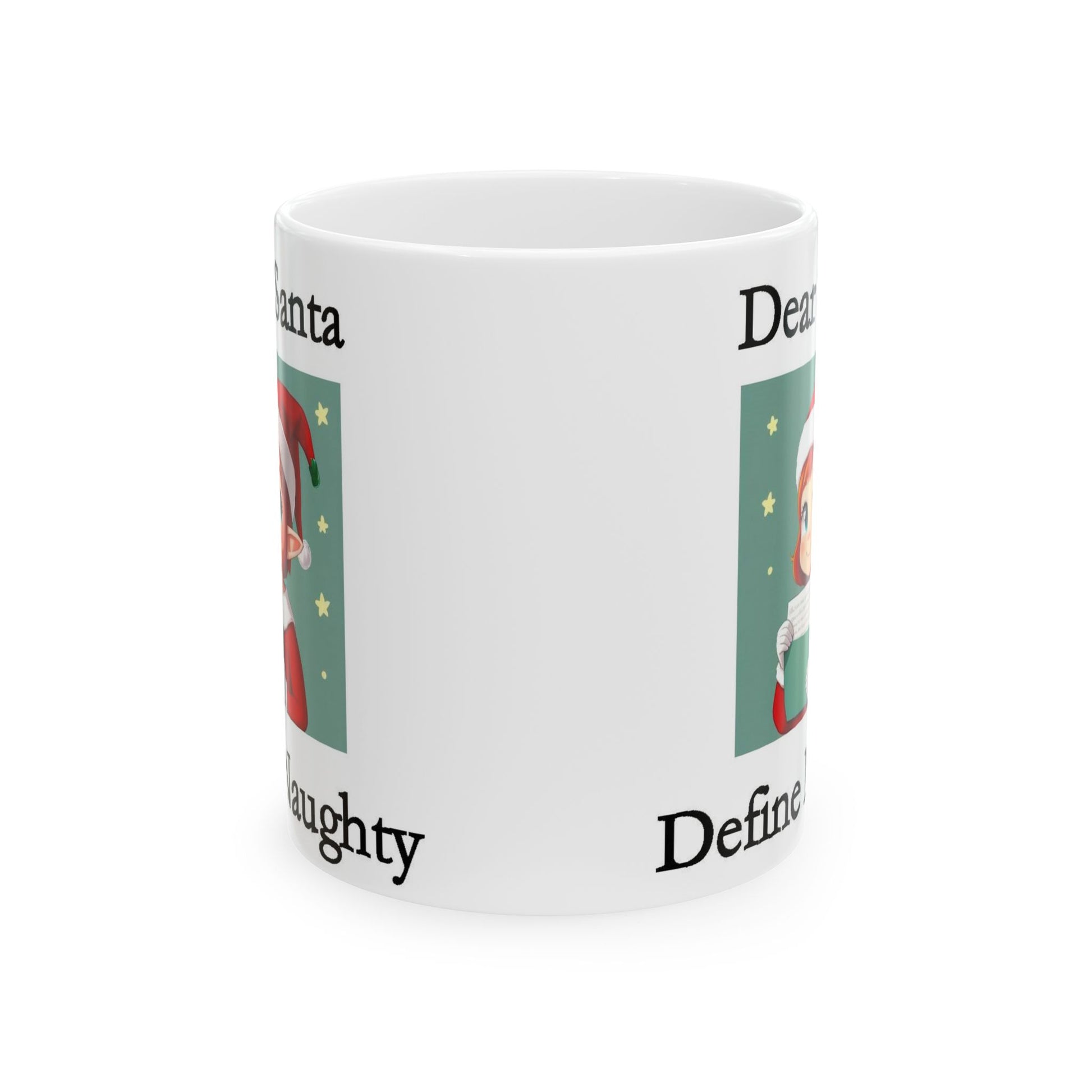 Christmas Dear Santa 2 (White) - Ceramic Mug, (11oz, 15oz) - Better Mode