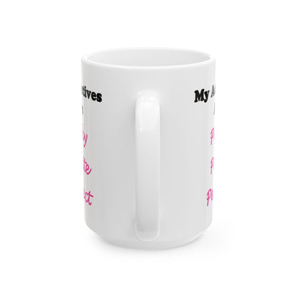 Perky (White) - Ceramic Mug, (11oz, 15oz)