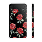 Slim Phone Cases - Roses (Black)