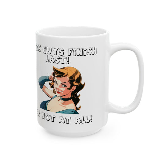 Nice Guys (White) - Ceramic Mug, (11oz, 15oz)