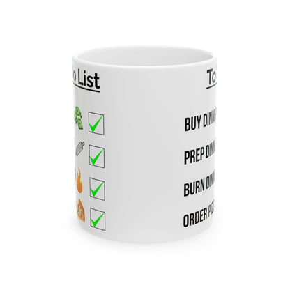 To Do List "Dinner" Ceramic Mug