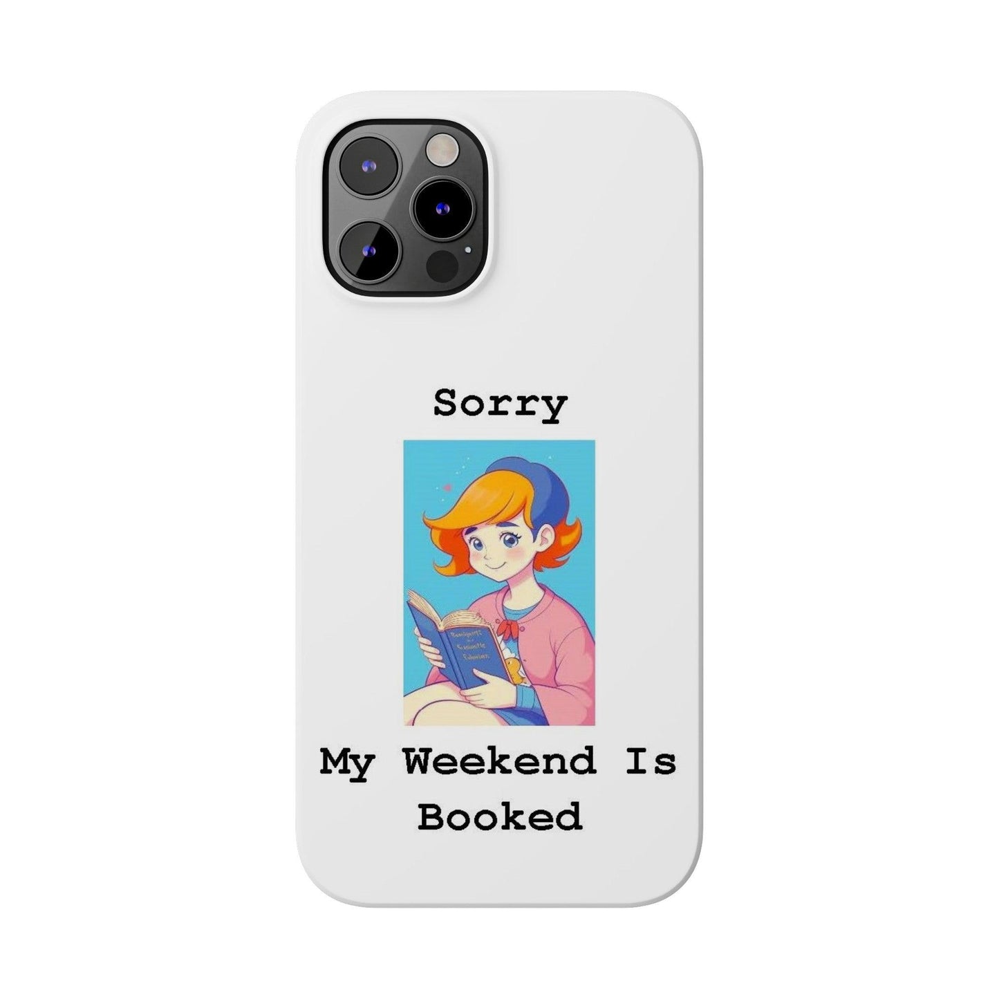 Booked 1 (White) - Slim Phone Cases - Better Mode