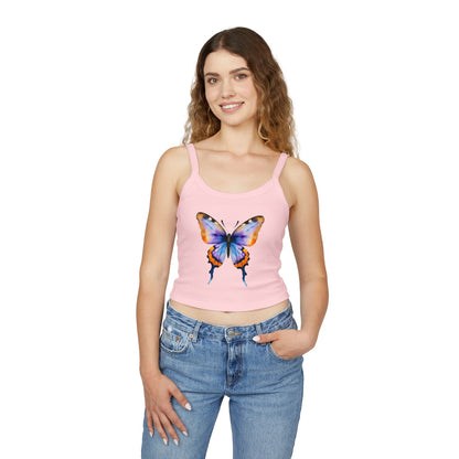 Butterfly - Women's Spaghetti Strap Tank Top