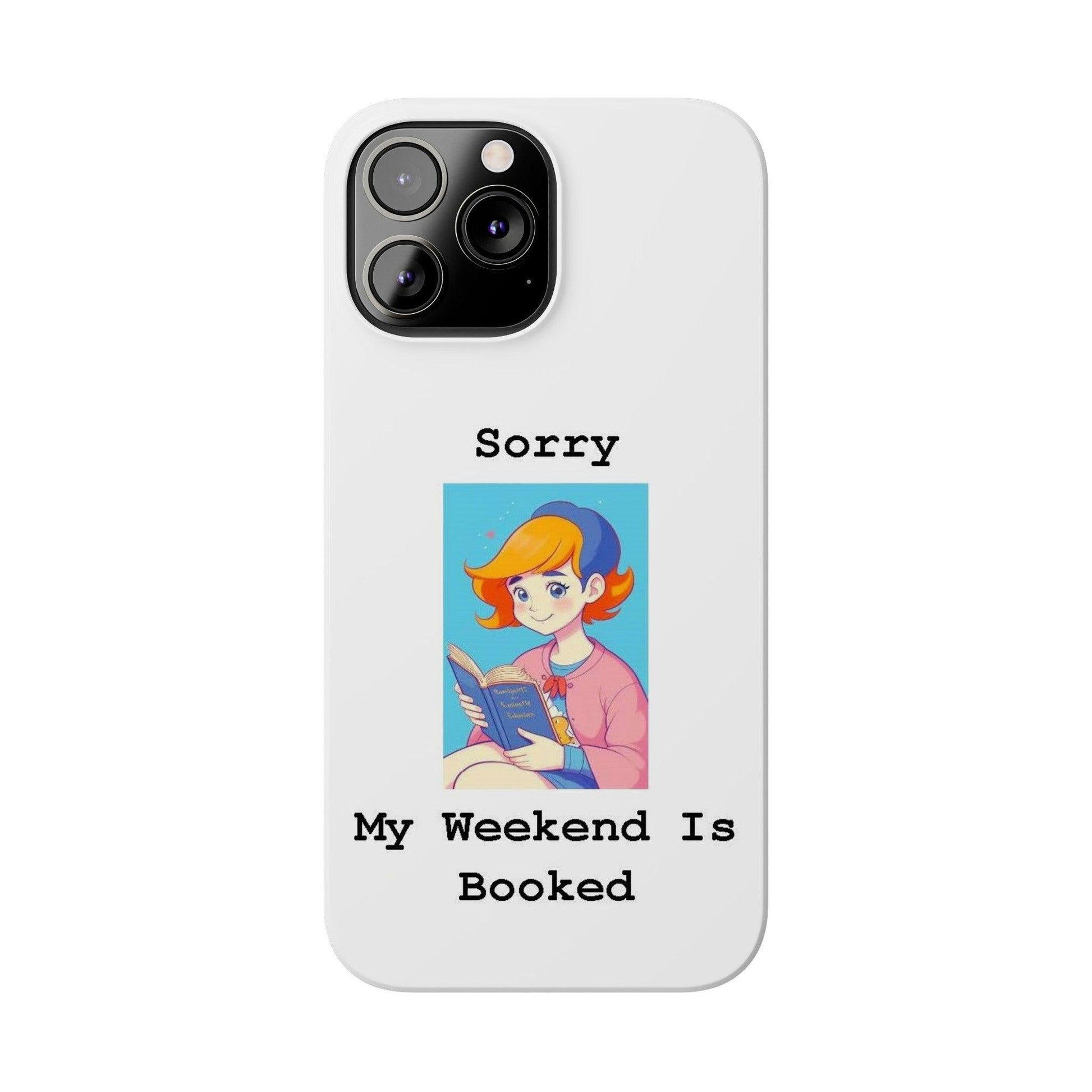 Booked 1 (White) - Slim Phone Cases - Better Mode