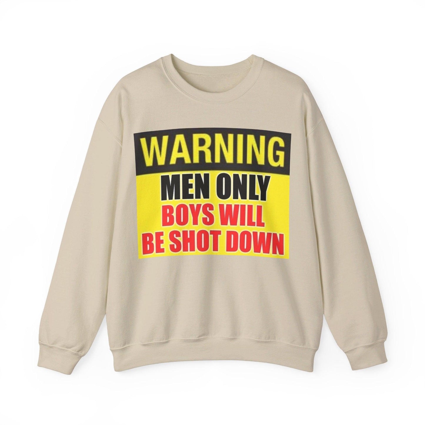 Warning Boys Shot Down - Unisex Heavy Blend™ Crewneck Sweatshirt