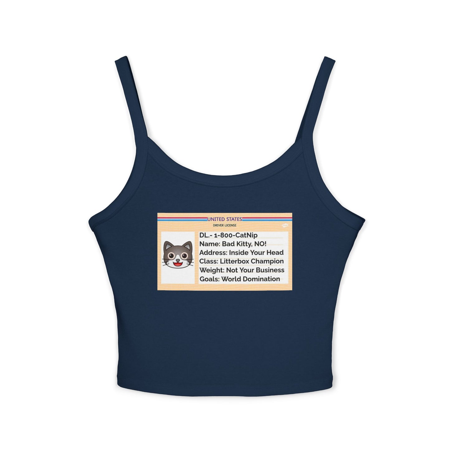 Women's Tank Top - Cat - Drivers License Design