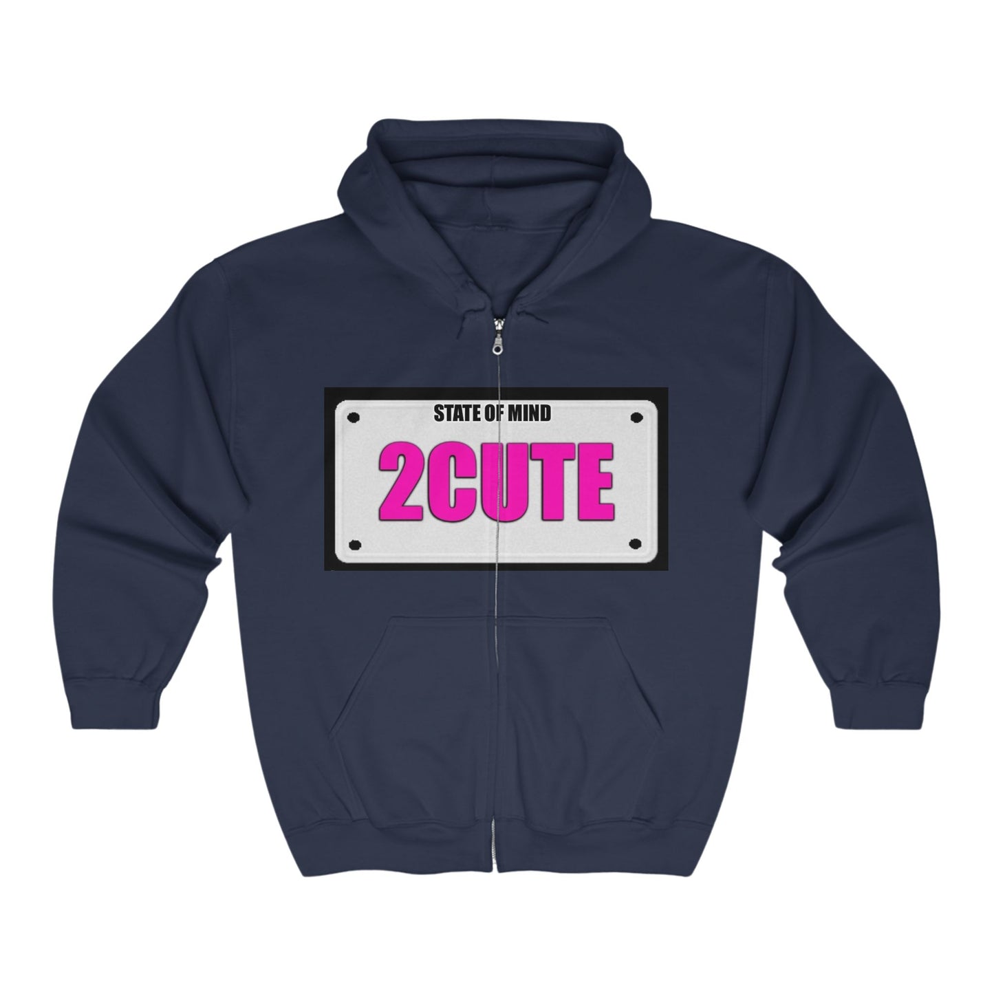 State Of Mind "2CUTE" - Full Zip Hooded Sweatshirt