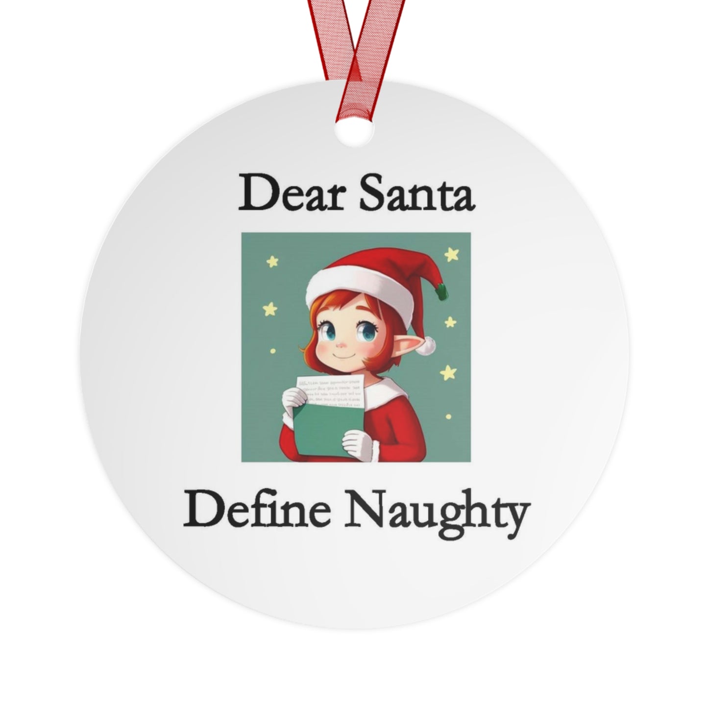 Christmas - Dear Santa 2 - Metal Ornaments - Better Mode