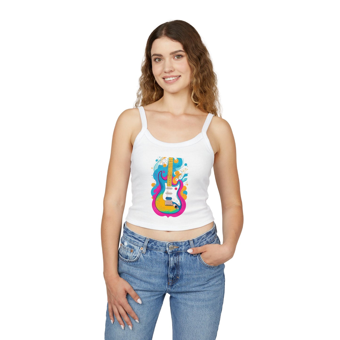 Guitar - Women's Spaghetti Strap Tank Top