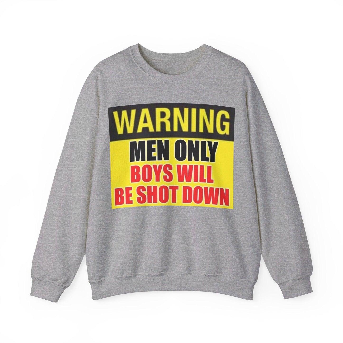 Warning Boys Shot Down - Unisex Heavy Blend™ Crewneck Sweatshirt