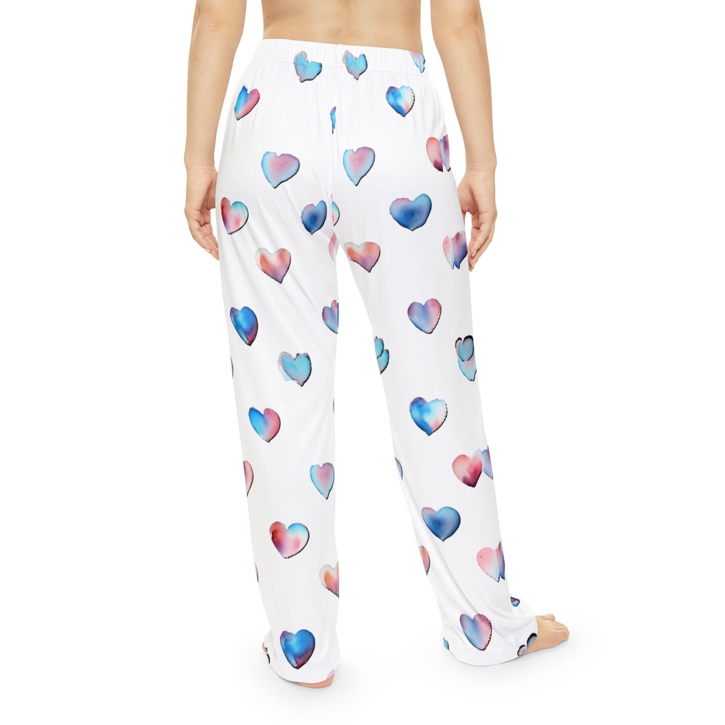 Heart Pattern Women's Pajama Pants