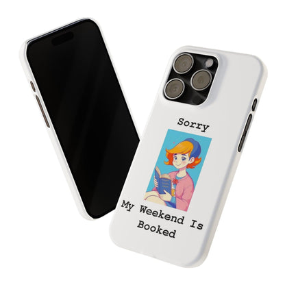 Booked 1 (White) - Slim Phone Cases - Better Mode