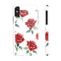 Slim Phone Cases - Roses (White)