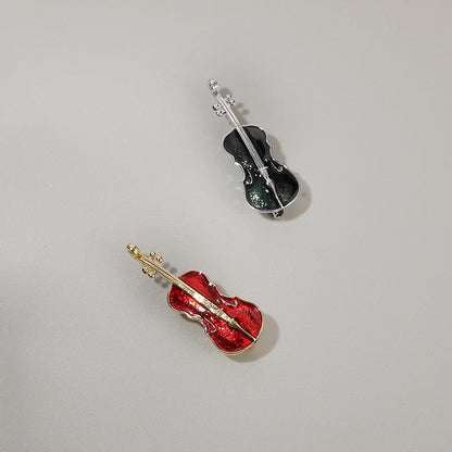 Light Luxury Cold Style Violin Brooch Pin - Better Mode