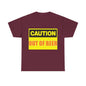 Caution - Out Of Beer - Unisex Heavy Cotton T-Shirt