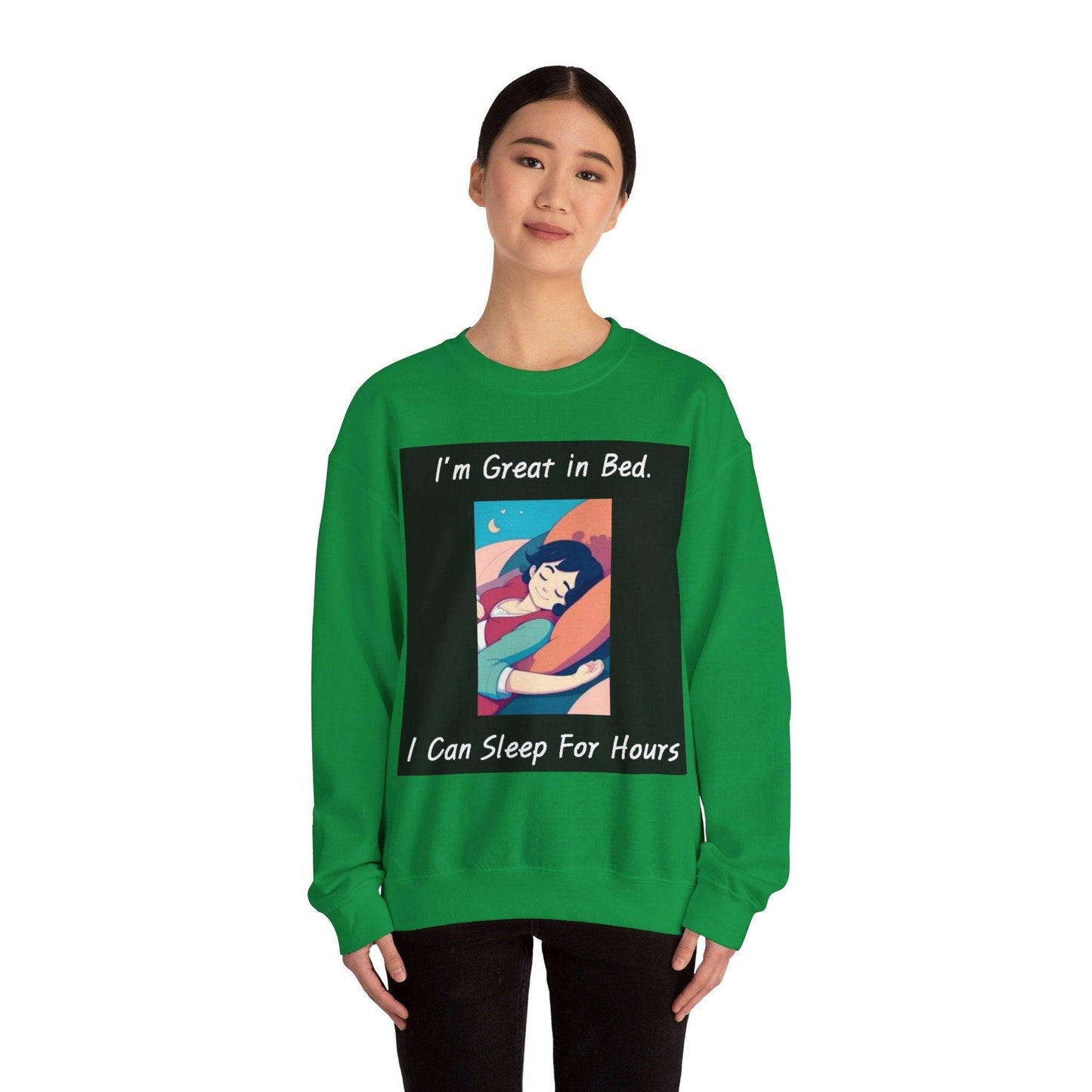 Great In Bed - Unisex Heavy Blend™ Crewneck Sweatshirt