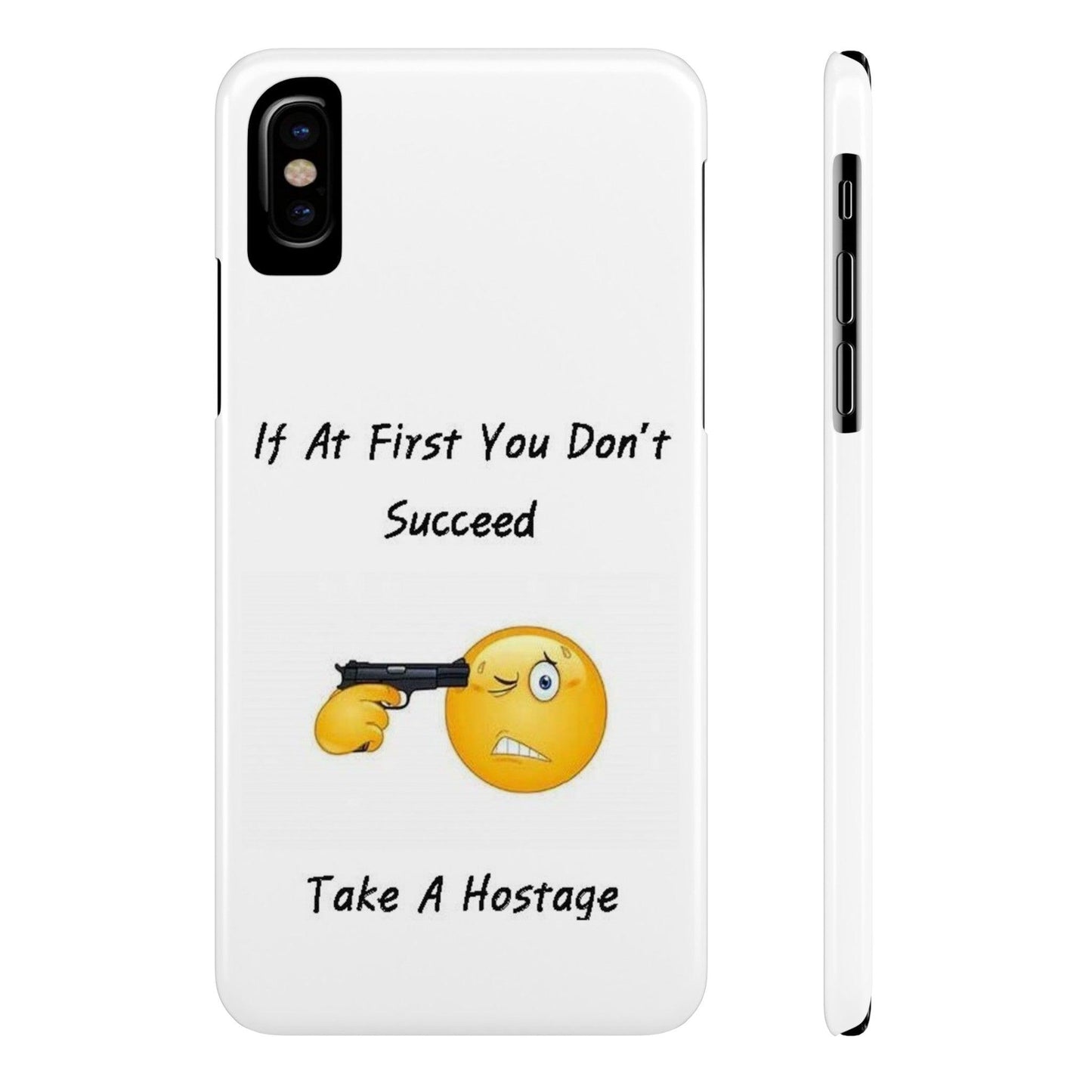 Hostage (White) - Slim Phone Cases - Better Mode