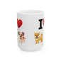 I Heart Dogs - Ceramic Mug, (11oz, 15oz) - Better Mode