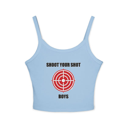 Shoot Your Shot - Women's Spaghetti Strap Tank Top