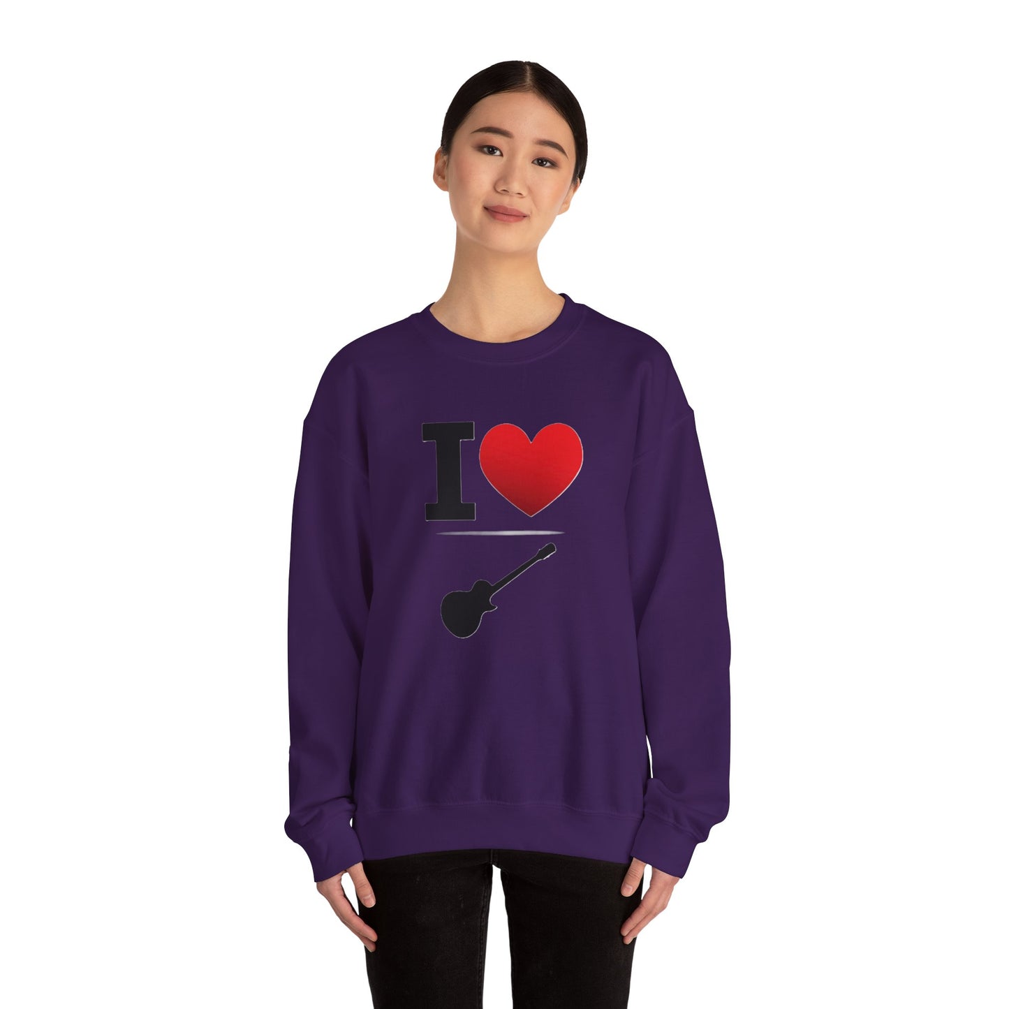 I Heart Guitar - Crewneck Sweatshirt - Better Mode