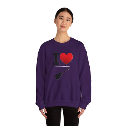 I Heart Guitar - Crewneck Sweatshirt