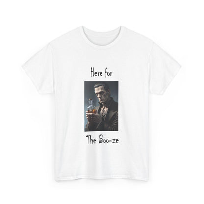 Halloween - Here For Boo-ze - Unisex Heavy Cotton T-Shirt