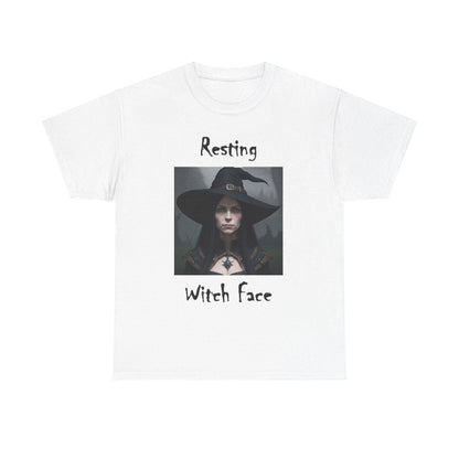 Halloween - Resting Witch Face - Unisex Heavy Cotton T-Shirt - Better Mode