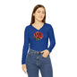 Women's Rose Long Sleeve V-neck Shirt