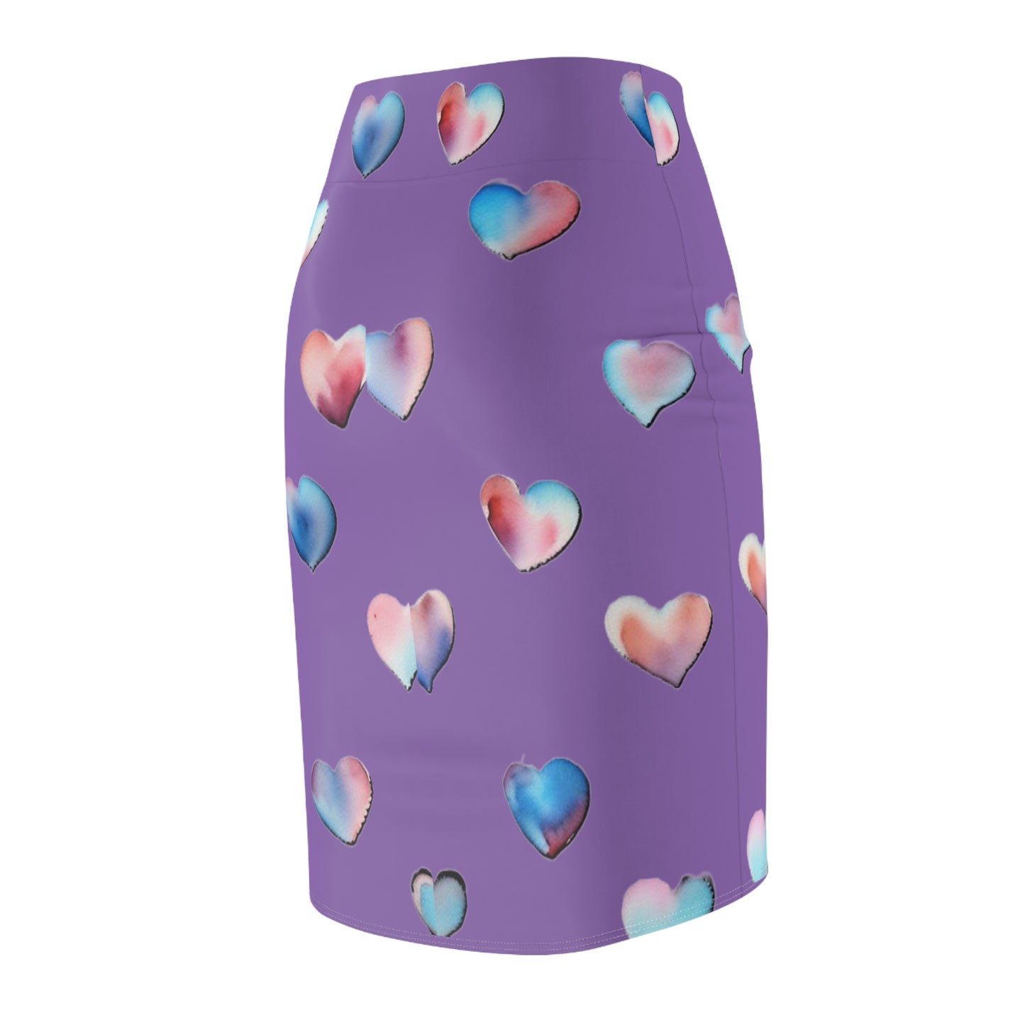 Heart Pattern Women's Pencil Skirt