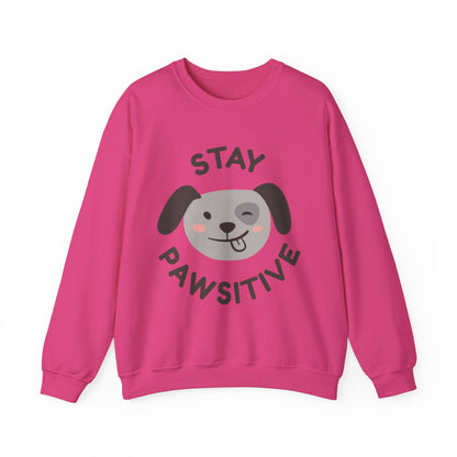 Stay Pawsitive - Crewneck Sweatshirt