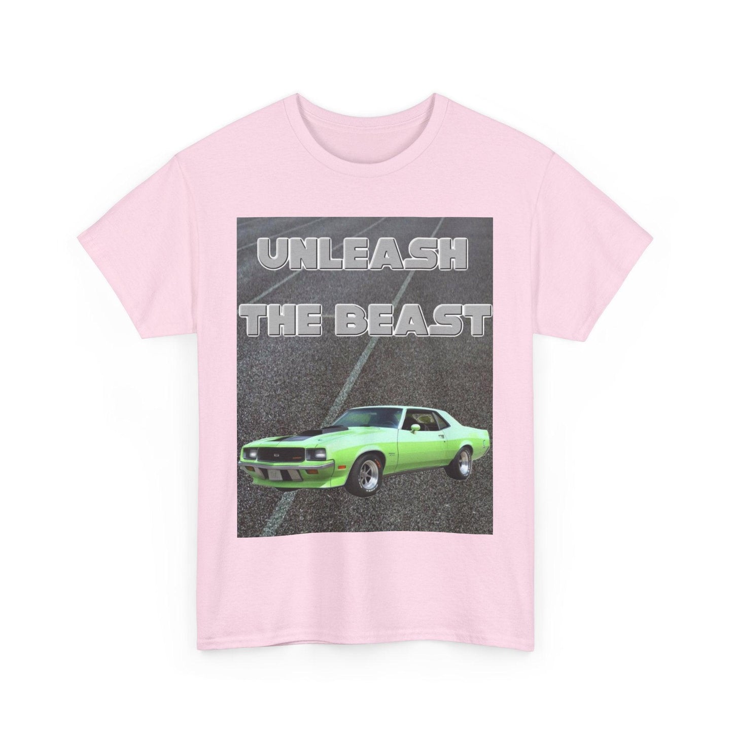 Unleash The Beast Classic Car Green - Unisex Heavy Cotton T-Shirt