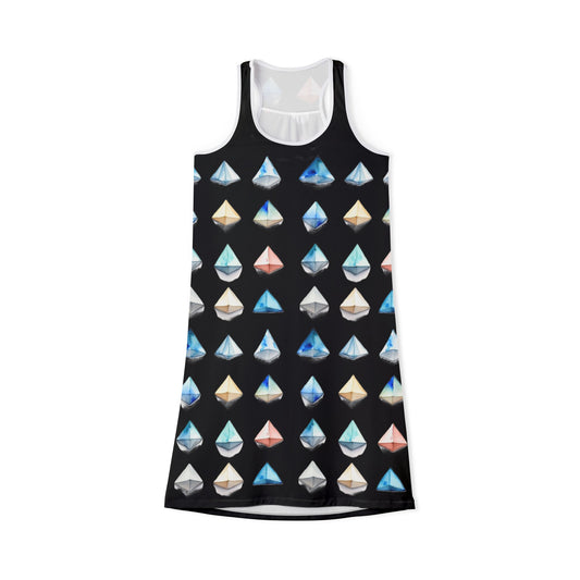 Triangle Pattern Racerback Dress