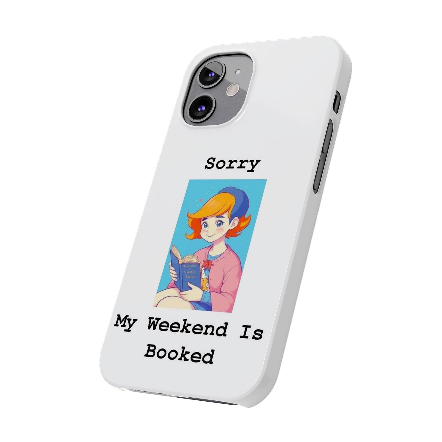 Booked 1 (White) - Slim Phone Cases - Better Mode