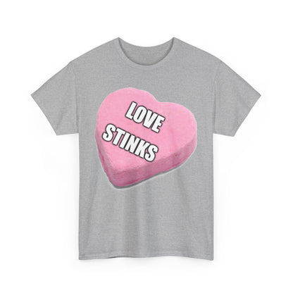 Candy Heart "Love Stinks" - Unisex Heavy Cotton T-Shirt