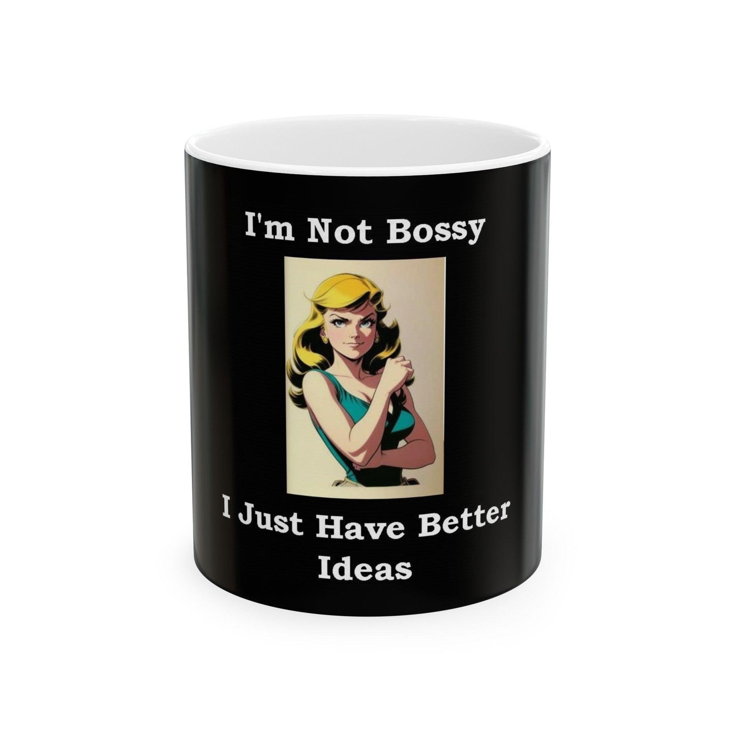 Bossy (Black) - Ceramic Mug, (11oz, 15oz) - Better Mode