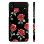 Slim Phone Cases - Roses (Black)