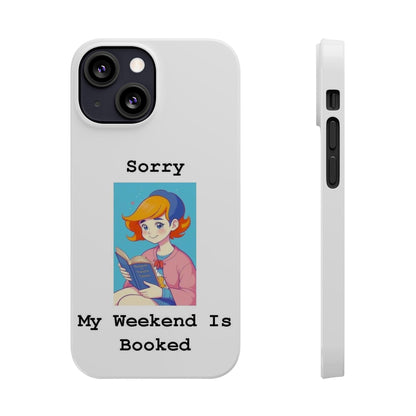 Booked 1 (White) - Slim Phone Cases - Better Mode