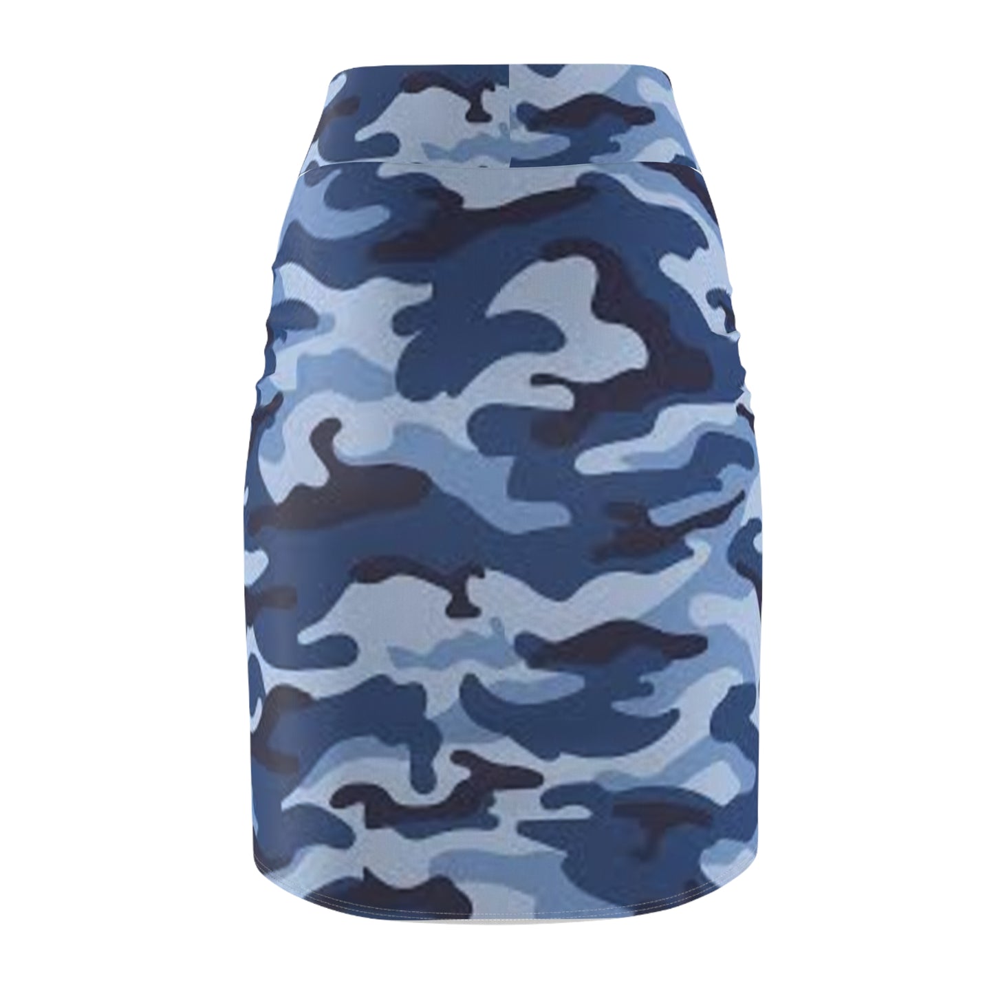 Blue Camo Women's Pencil Skirt