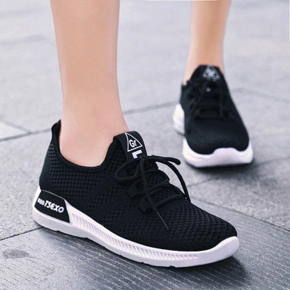 Women's Sneakers - Casual Cross Strap - Breathable Sneakers