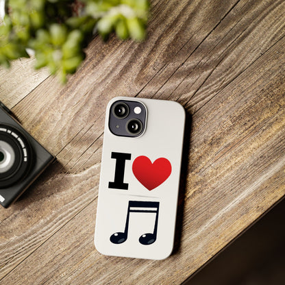 I Heart Music - Slim Phone Cases