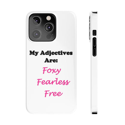 Adj. Foxy free (White) - Slim Phone Cases - Better Mode