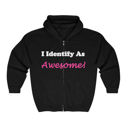 ID Awesome - Full Zip Hooded Sweatshirt