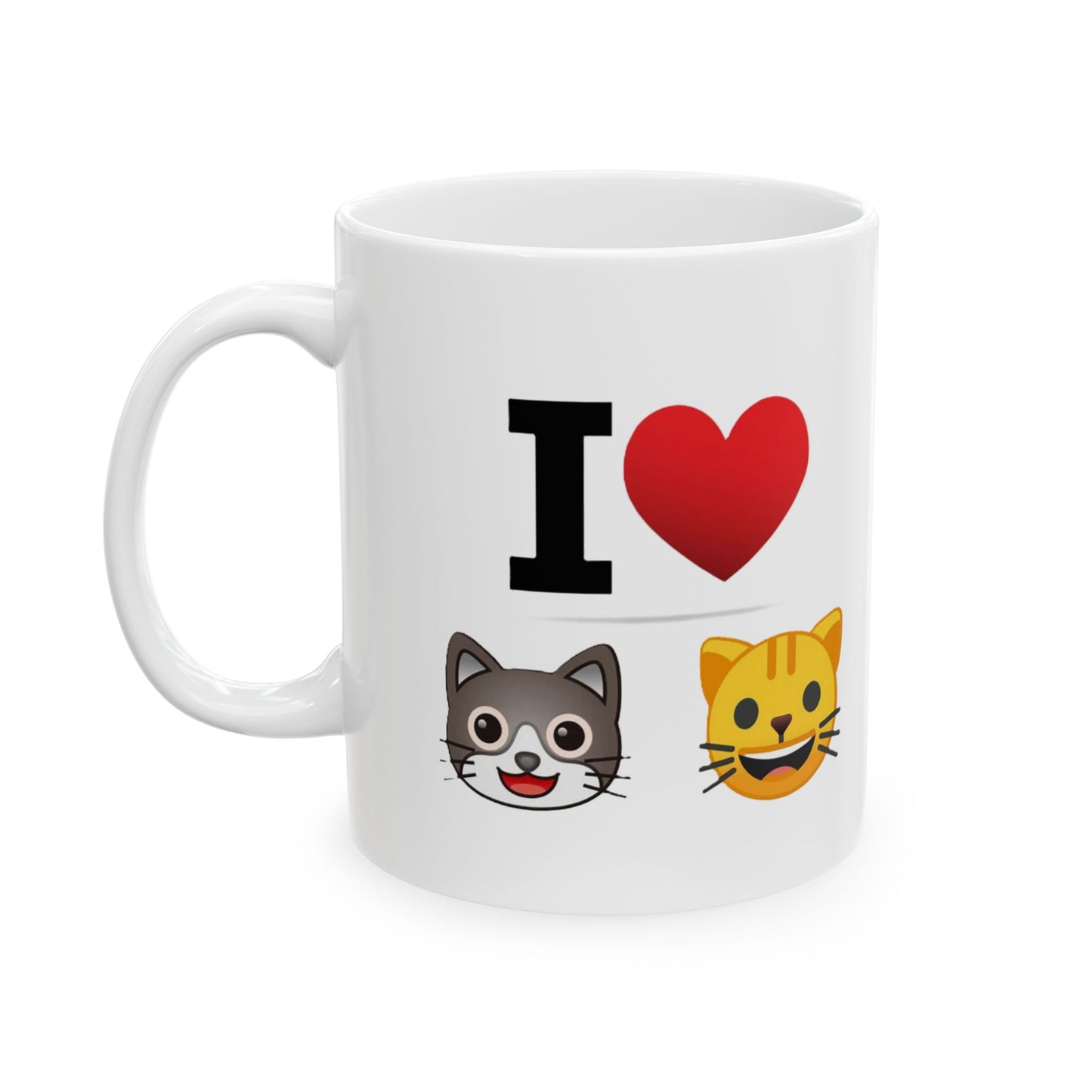 I Heart Cats Ceramic Mug