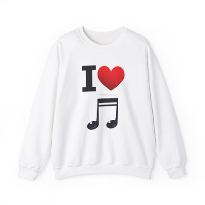 I Heart Music - Crewneck Sweatshirt - Better Mode