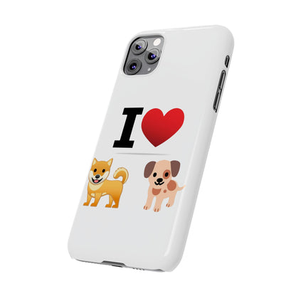 I Heart Dogs - Slim Phone Cases