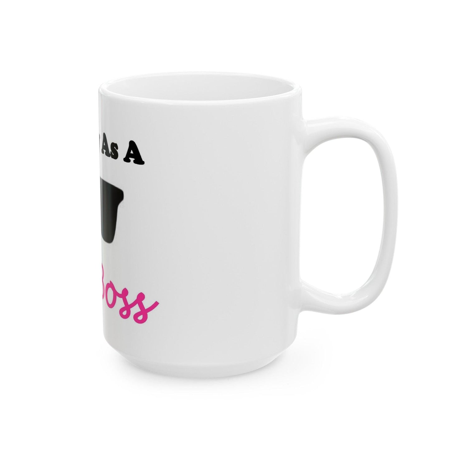 Girl Boss (White) - Ceramic Mug, (11oz, 15oz) - Better Mode