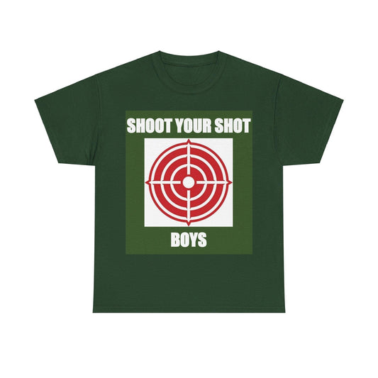 Shoot Your Shot (F Green) - Unisex Heavy Cotton T-Shirt