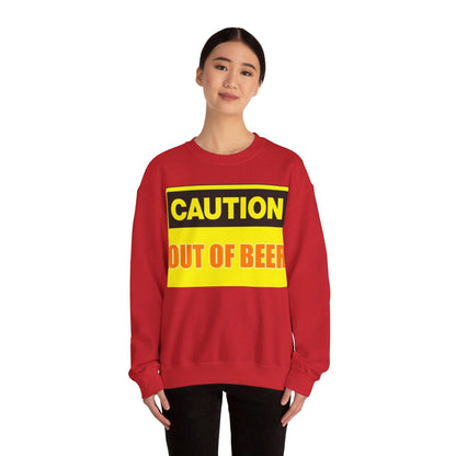 Caution Beer - Unisex Heavy Blend™ Crewneck Sweatshirt