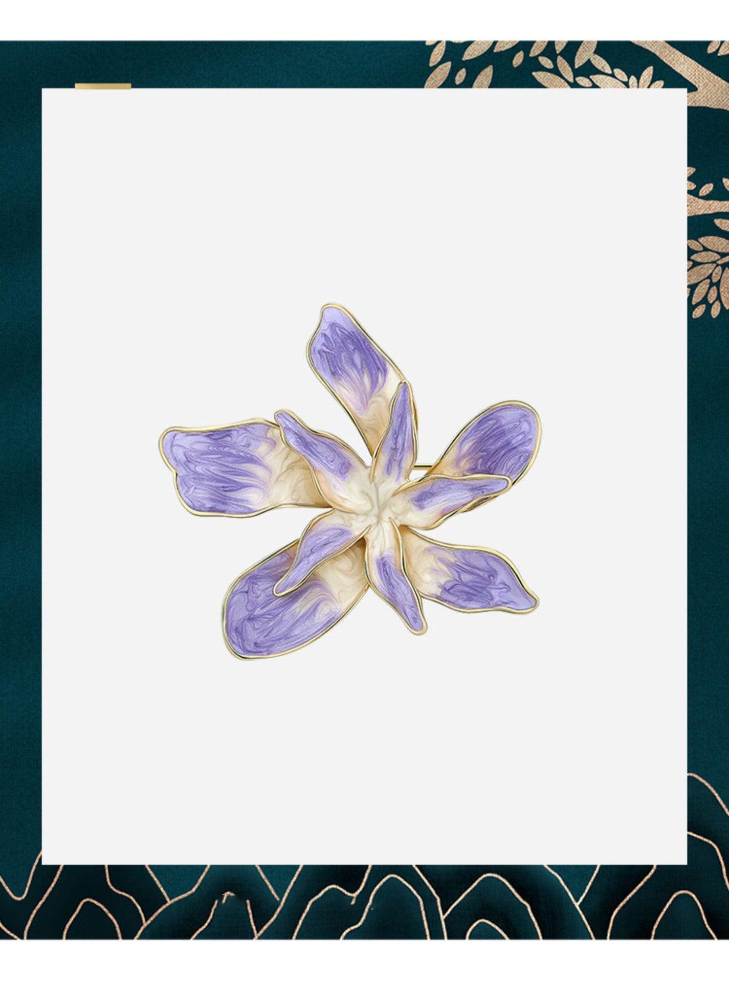 Elegant Purple Flower Brooch/Pin - Better Mode